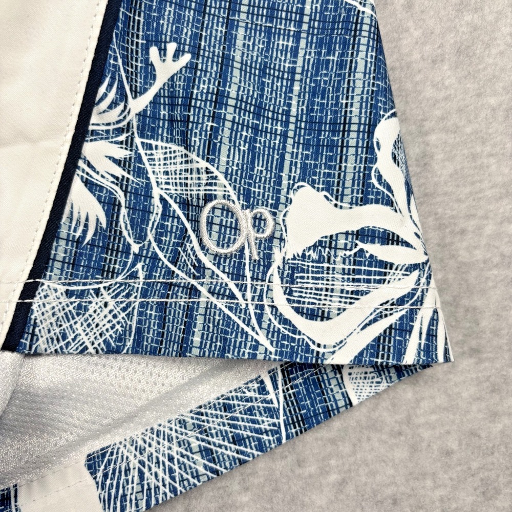 Y2K Ocean Pacific OP Men's L 36/38 Blue Swim Trunks Board Shorts Surfer-NEW - Picture 3 of 15